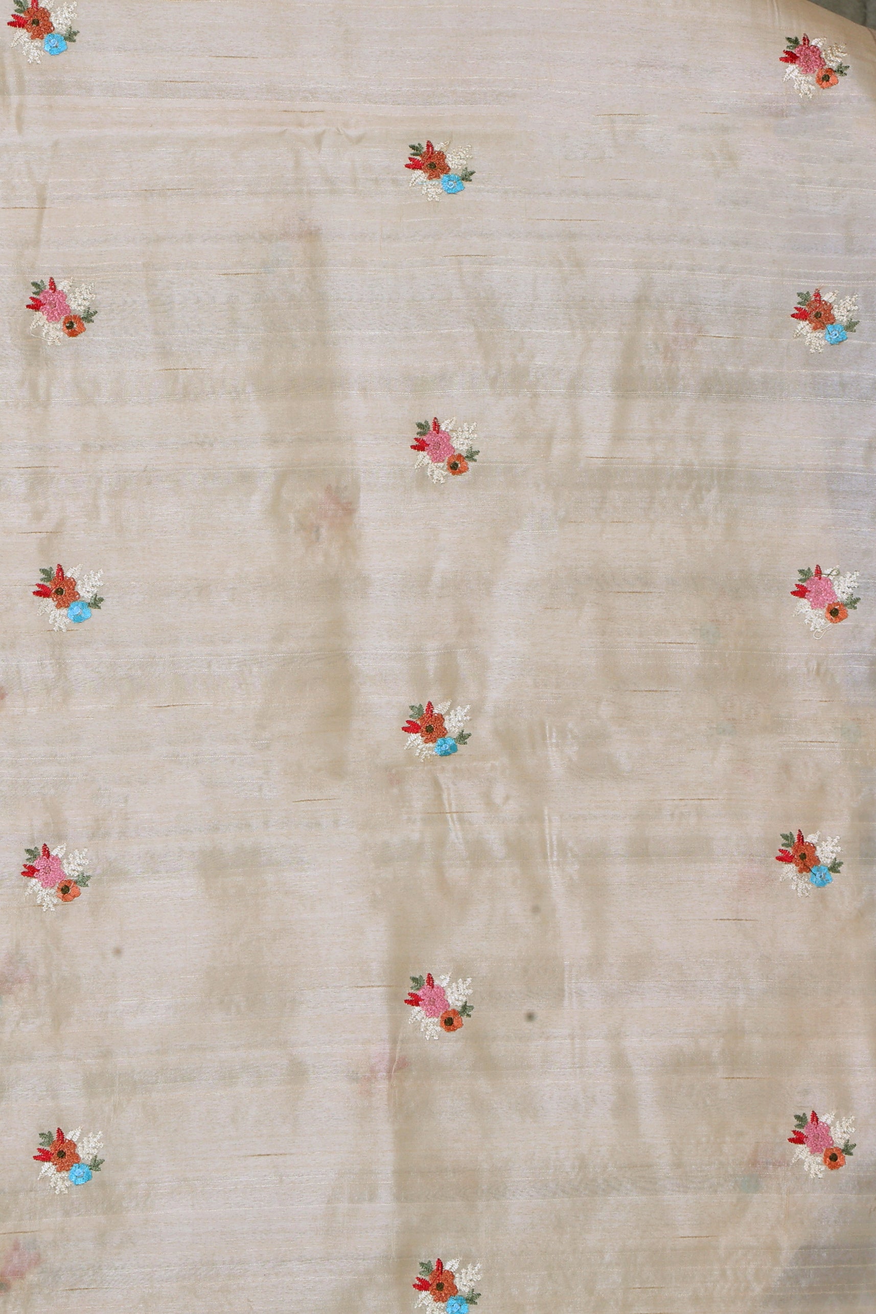 Semi Tussar Embroidery